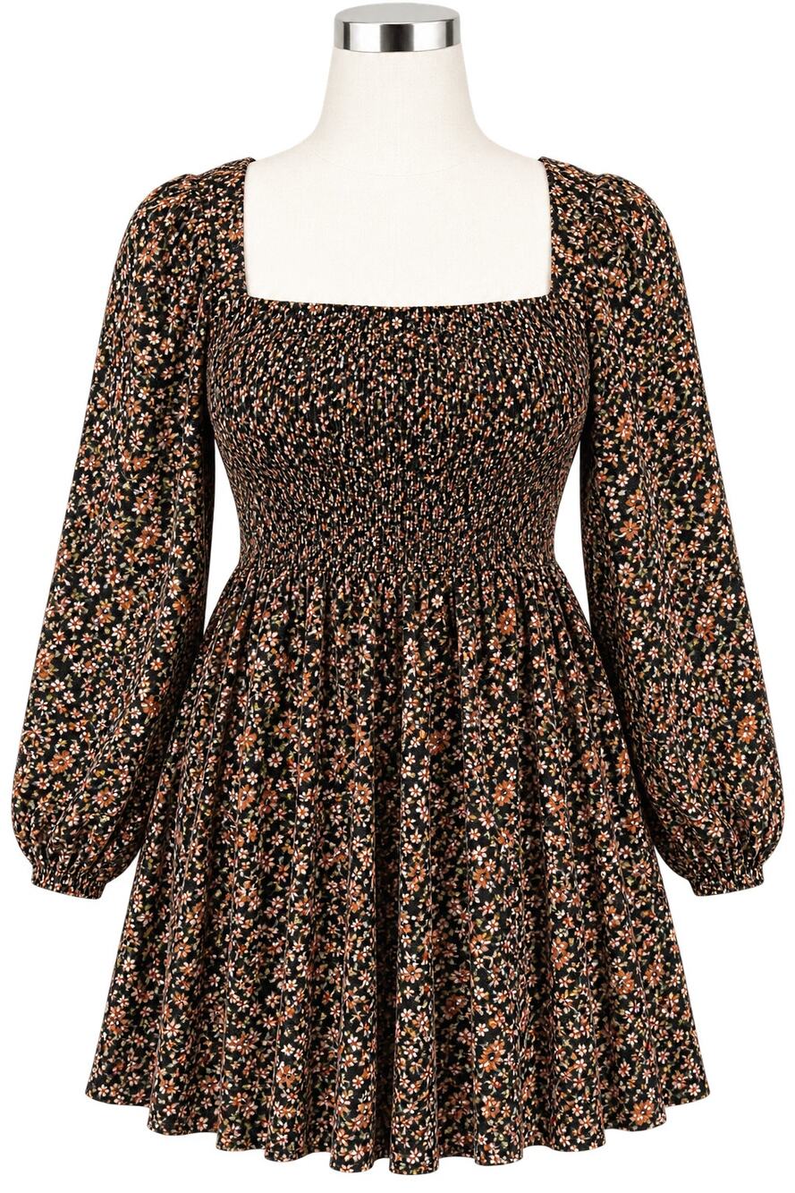 City Chic Abbigail Floral Long Sleeve A-Line Dress - Size XXL - NWT